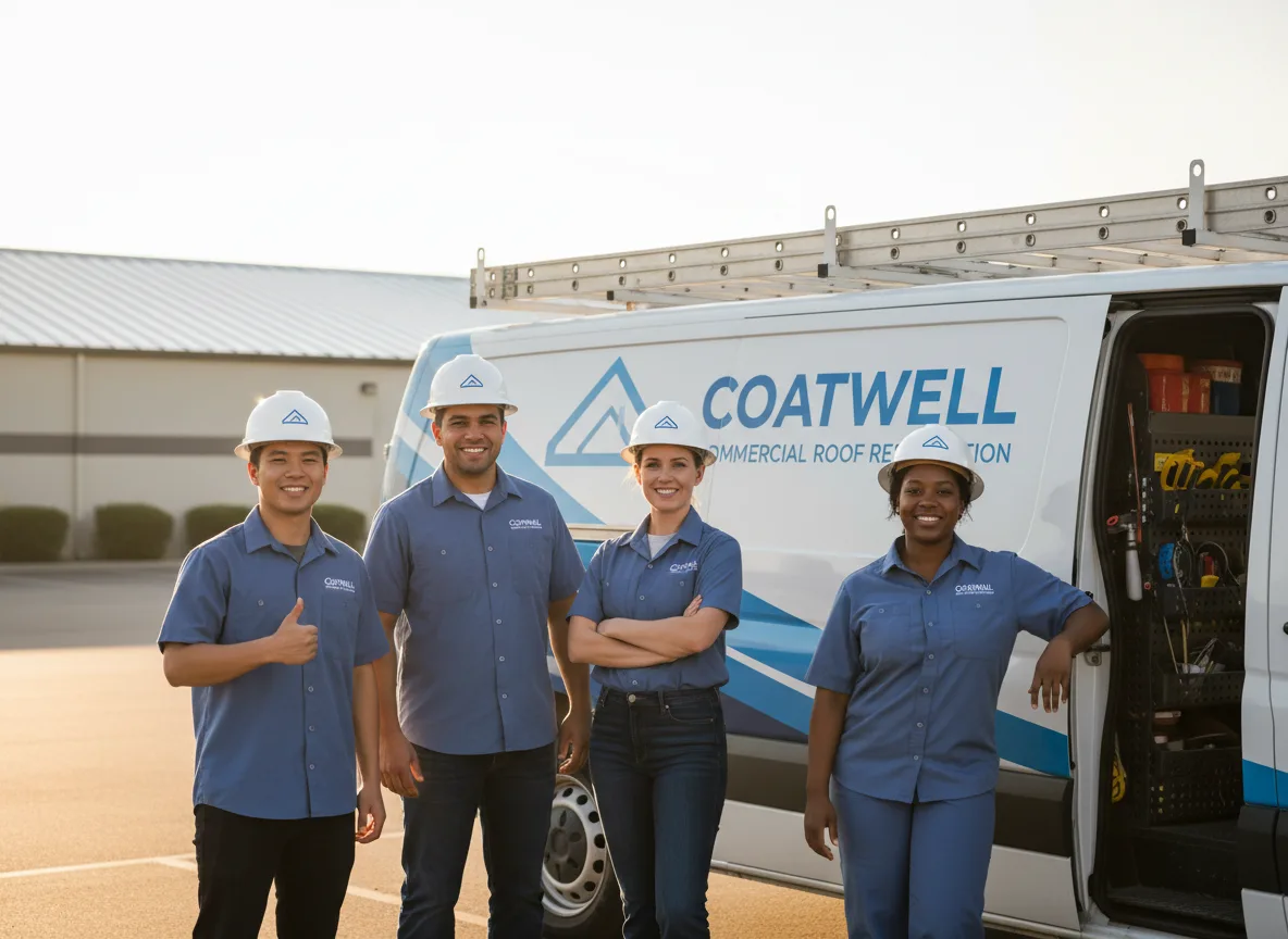 Commercial roof coating company in Romulus, NY